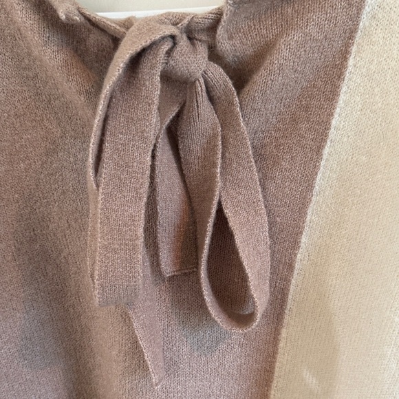 Blu Pepper Tri-Tone Sweater in Cream, Brown, and Tan - Picture 4 of 6